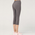 Logo personnalisé Nouveau style Sports Gym Pantalon Cropped Women Yoga Running Fitness Pantal